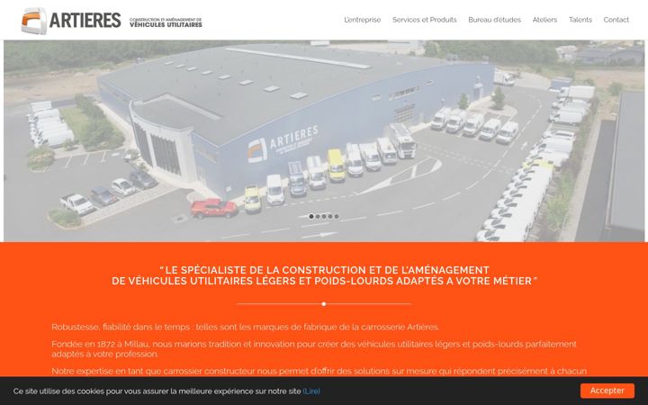 Screenshot of carrosserie-artieres.com