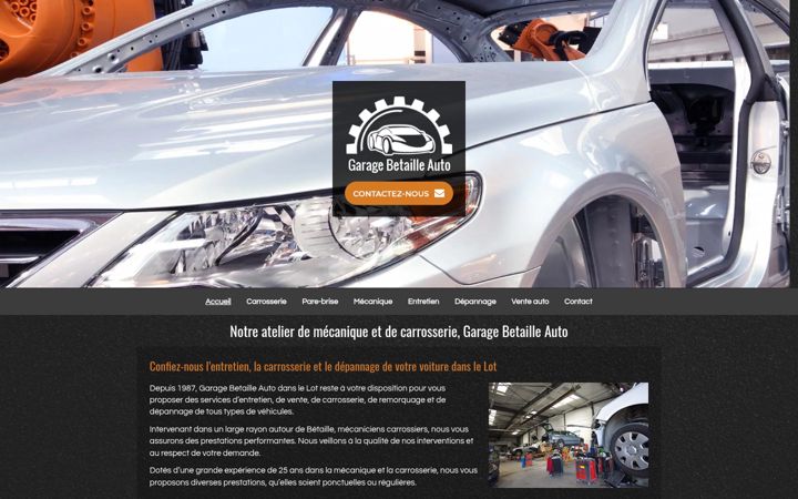 Screenshot of carrosserie-betaille-auto.fr