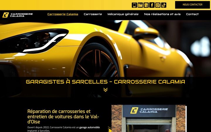 Screenshot of carrosserie-calamia.fr