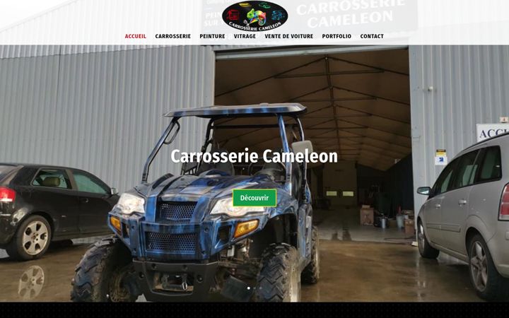 Screenshot of carrosserie-cameleon-40.fr