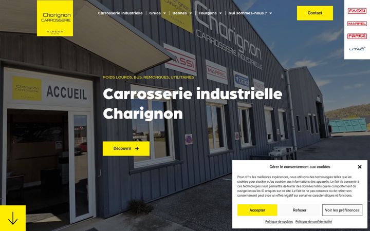 Screenshot του carrosserie-charignon.fr
