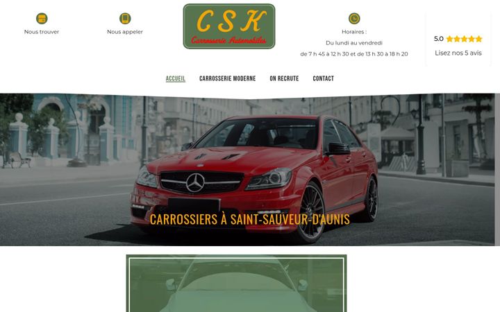 Screenshot of carrosserie-csk-17.fr