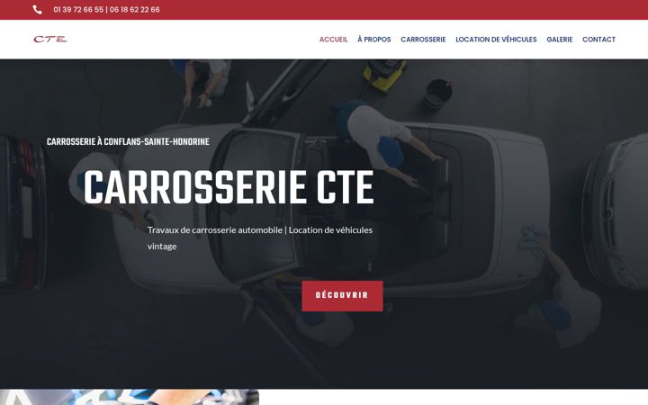 Screenshot of carrosserie-cte.fr