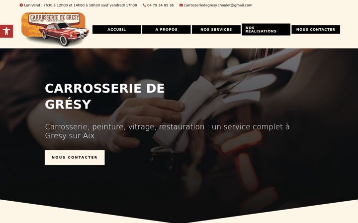 Screenshot of carrosserie-de-gresy.fr