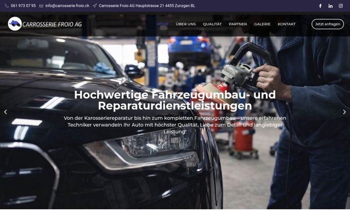 Screenshot of carrosserie-froio.ch