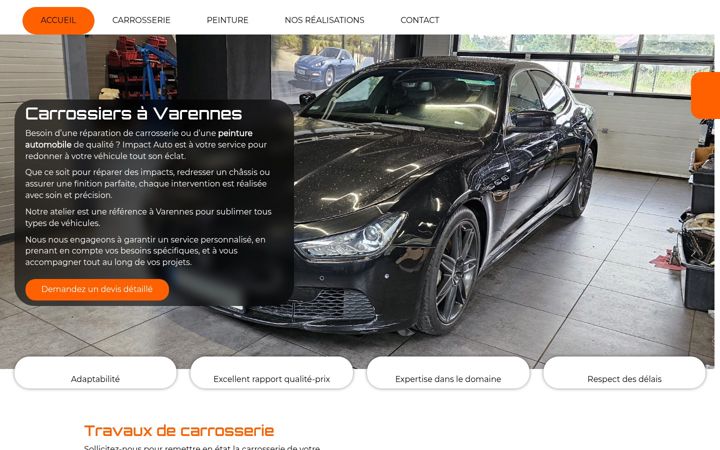 Screenshot of carrosserie-impact-auto.fr