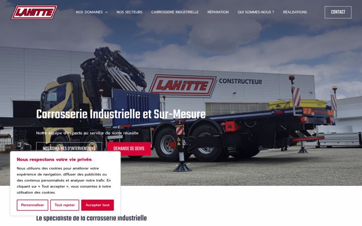 Screenshot of carrosserie-lahitte.com