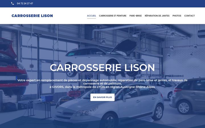 Screenshot of carrosserie-lison.fr