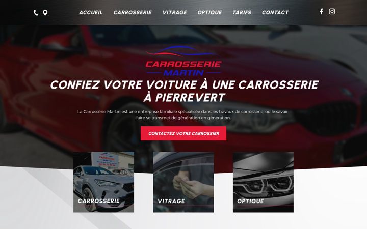 Screenshot of carrosserie-martin04.fr
