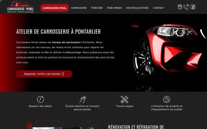 Screenshot of carrosserie-penel.fr