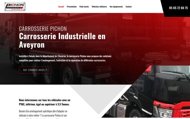 Zrzut ekranu carrosserie-pichon.fr
