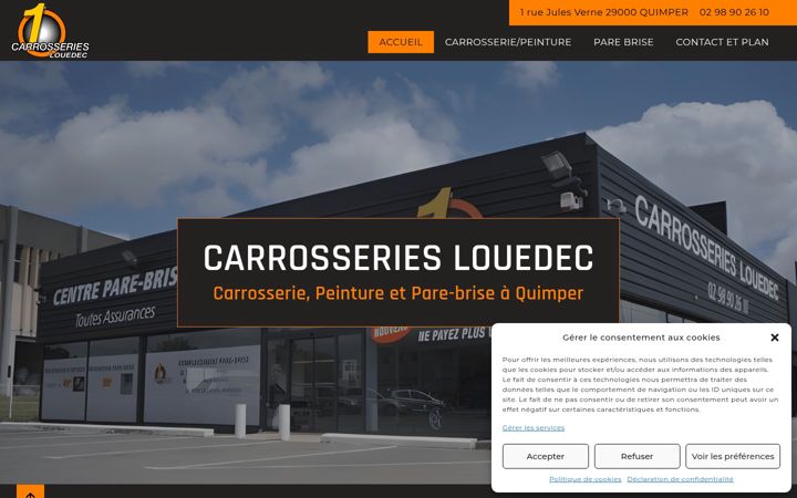 Zrzut ekranu carrosserie-quimper.fr