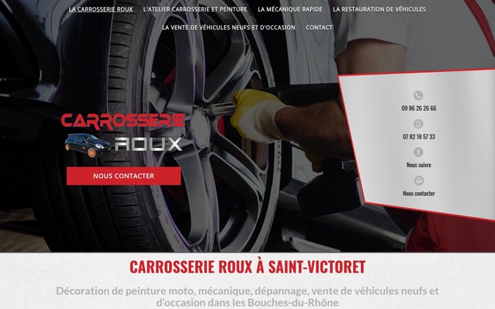 Zrzut ekranu carrosserie-roux13.fr