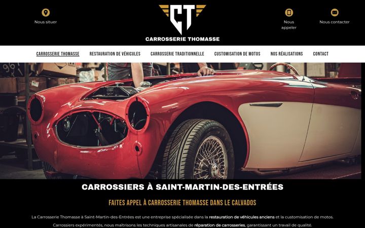 Screenshot of carrosserie-thomasse.fr