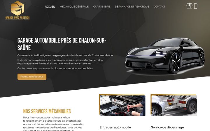 Screenshot of carrosserieautoprestige.fr