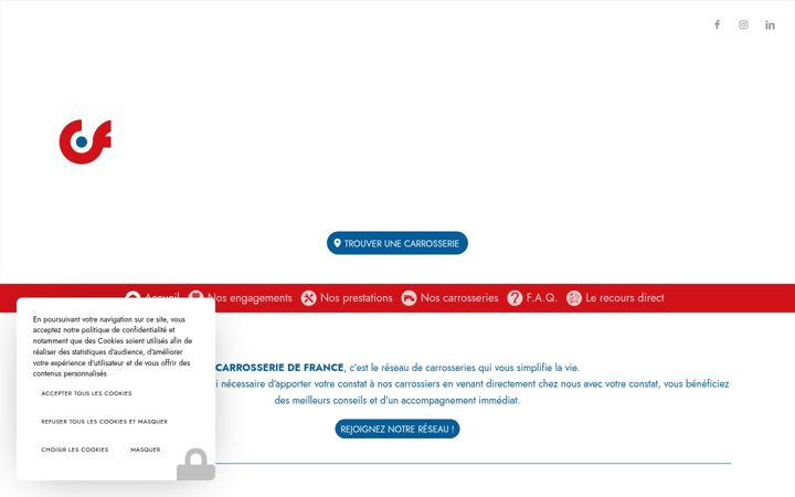 Zrzut ekranu carrosseriedefrance.fr
