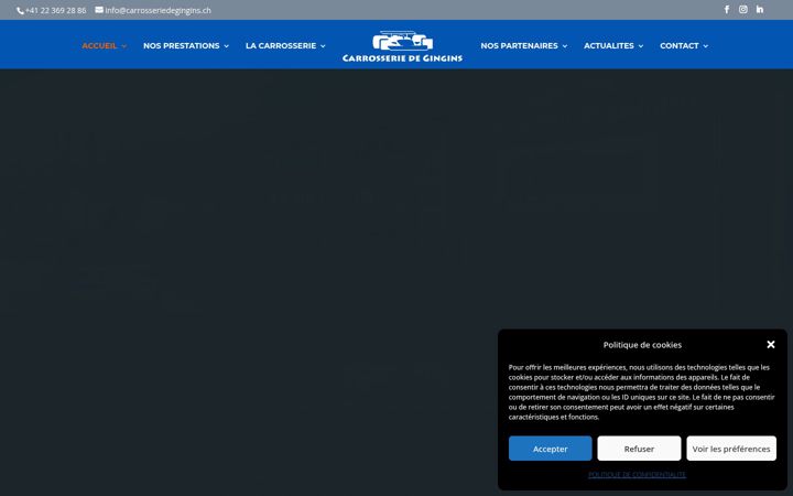 Screenshot of carrosseriedegingins.ch