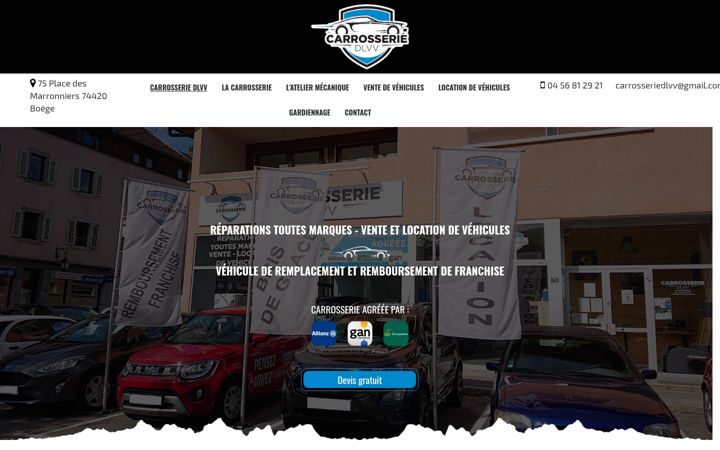 Screenshot of carrosseriedlvv.fr