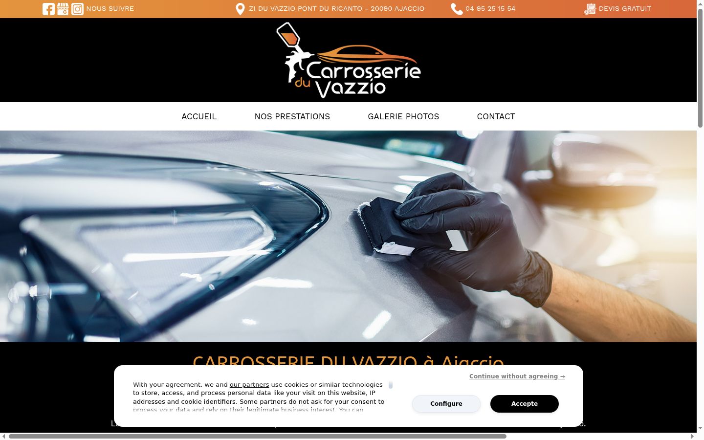 Screenshot tal-banner tal-kunsens muri qabel kwalunkwe interazzjoni