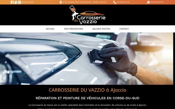 Zrzut ekranu carrosserieduvazzio.fr