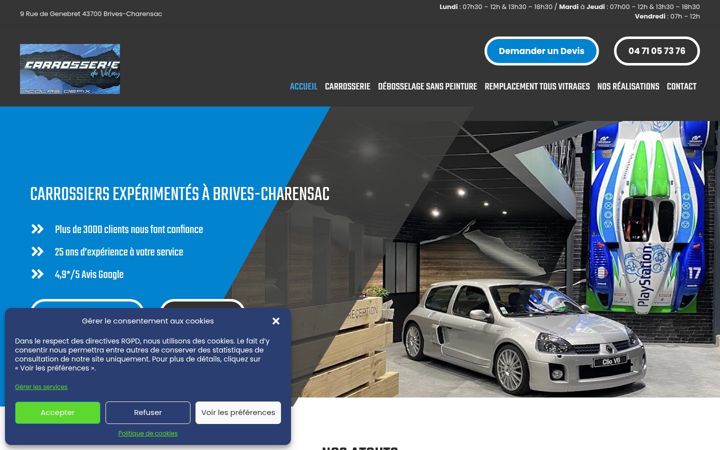 Zrzut ekranu carrosserieduvelay.fr