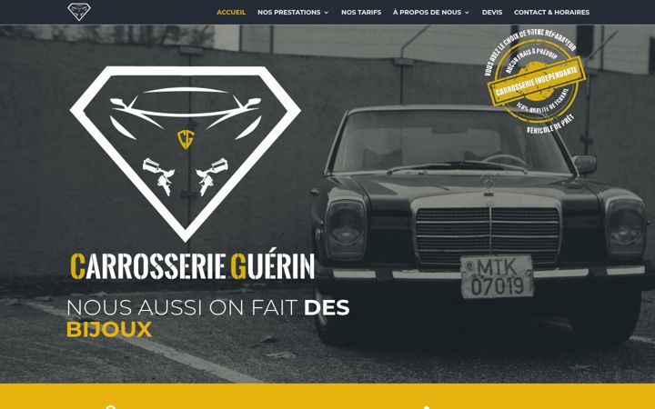 Screenshot of carrosserieguerin.com