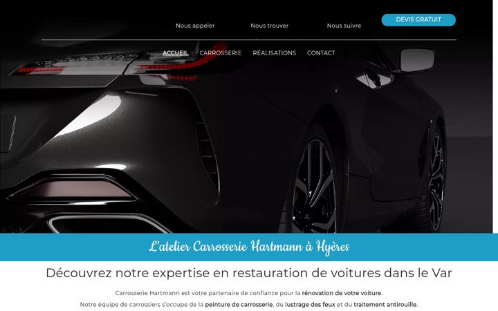 Screenshot of carrosseriehartmann.fr