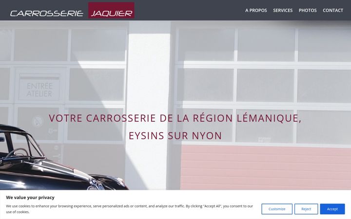 Screenshot of carrosseriejaquier.ch