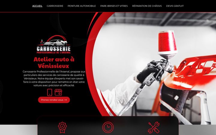 Zrzut ekranu carrosserieprofessionneldelarsenal.fr