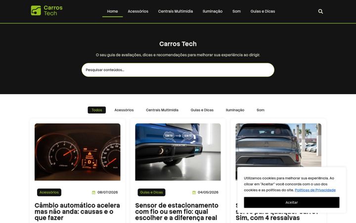 Screenshot of carrostech.com.br