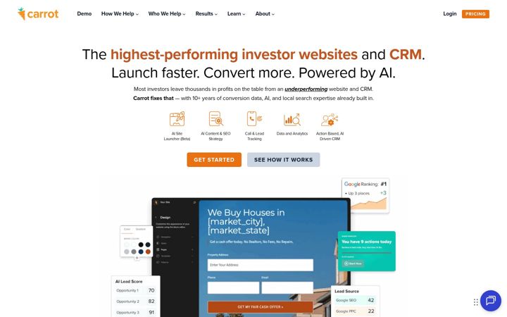 Screenshot of carrot.com