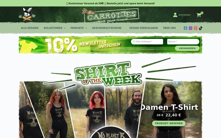 Screenshot of carrotees.de