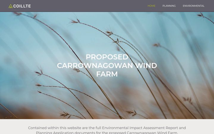 Screenshot of carrownagowanplanning.ie