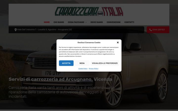 Screenshot of carrozzeria-italia.net