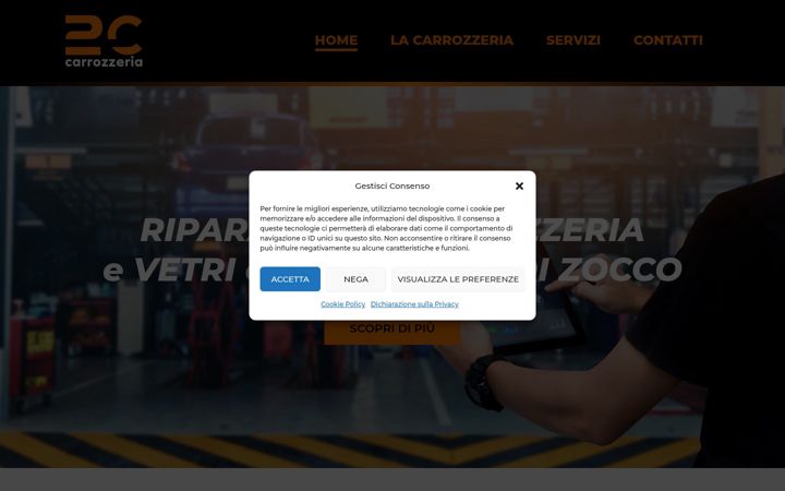Screenshot of carrozzeria2c.com