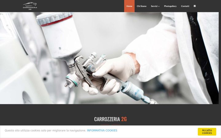 Screenshot of carrozzeria2g.com