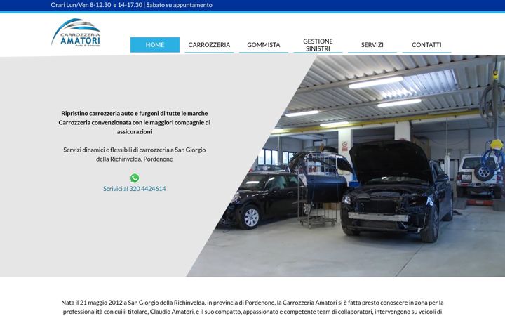 Screenshot of carrozzeriaamatori.com