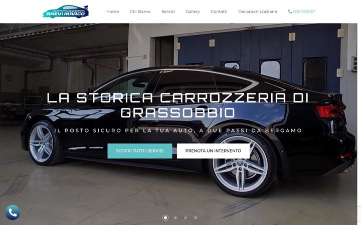 Ekrano kopija carrozzeriabrevi.it