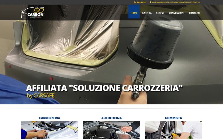 Ekrano kopija carrozzeriacarron.it
