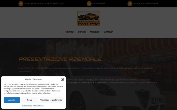 Screenshot of carrozzeriachilese.net