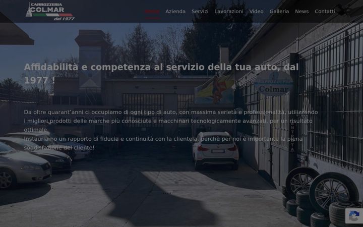 Screenshot di carrozzeriacolmar.it