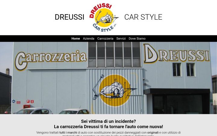 Screenshot di carrozzeriadreussi.it