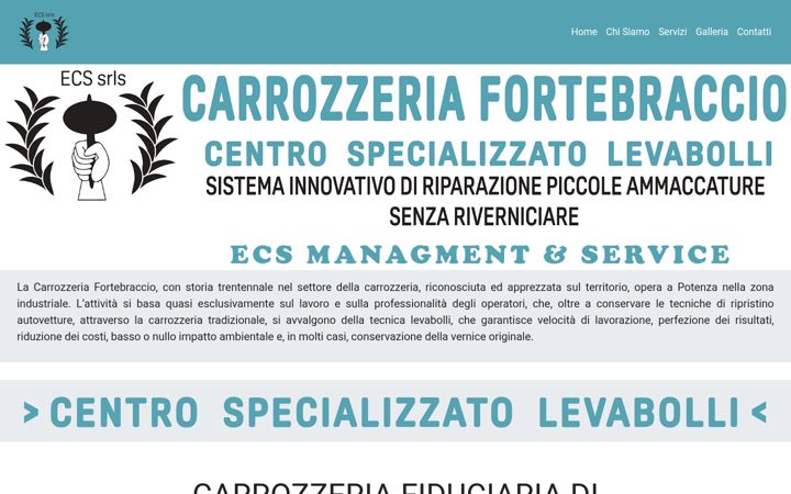 Captură de ecran a carrozzeriafortebraccio.it