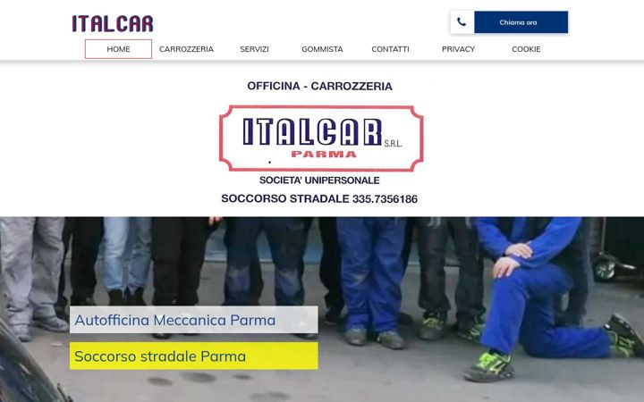 Screenshot ta' carrozzeriaitalcarparma.it
