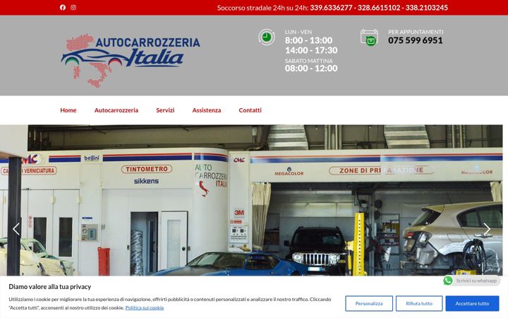 Screenshot of carrozzeriaitalia.net