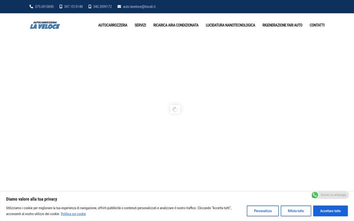 Screenshot of carrozzerialaveloce.com