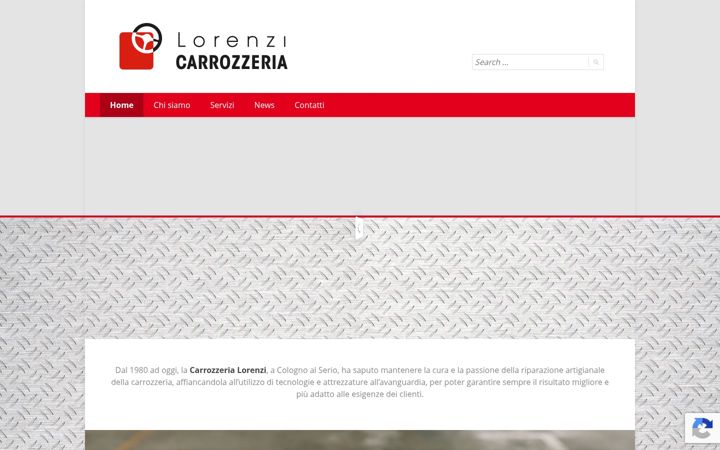 Captură de ecran a carrozzerialorenzi.it