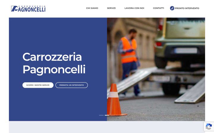 Screenshot of carrozzeriapagnoncelli.it