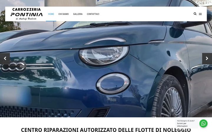 Screenshot of carrozzeriapontinia.it