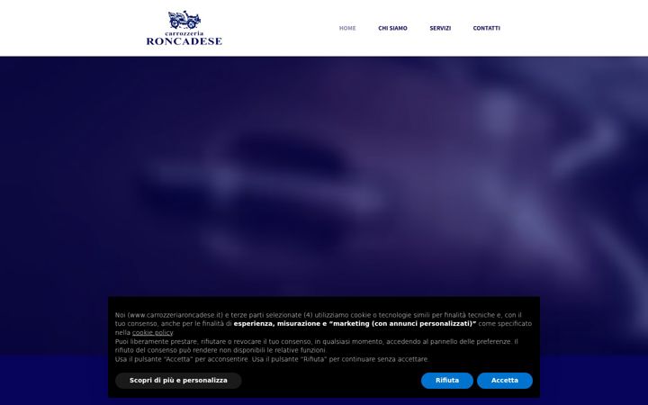 Screenshot of carrozzeriaroncadese.it